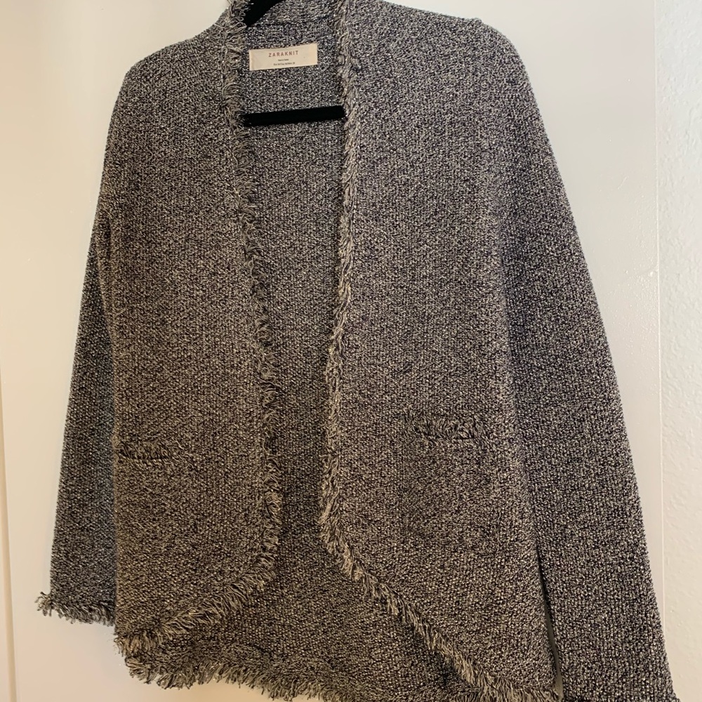 Zara knit blazer jacket